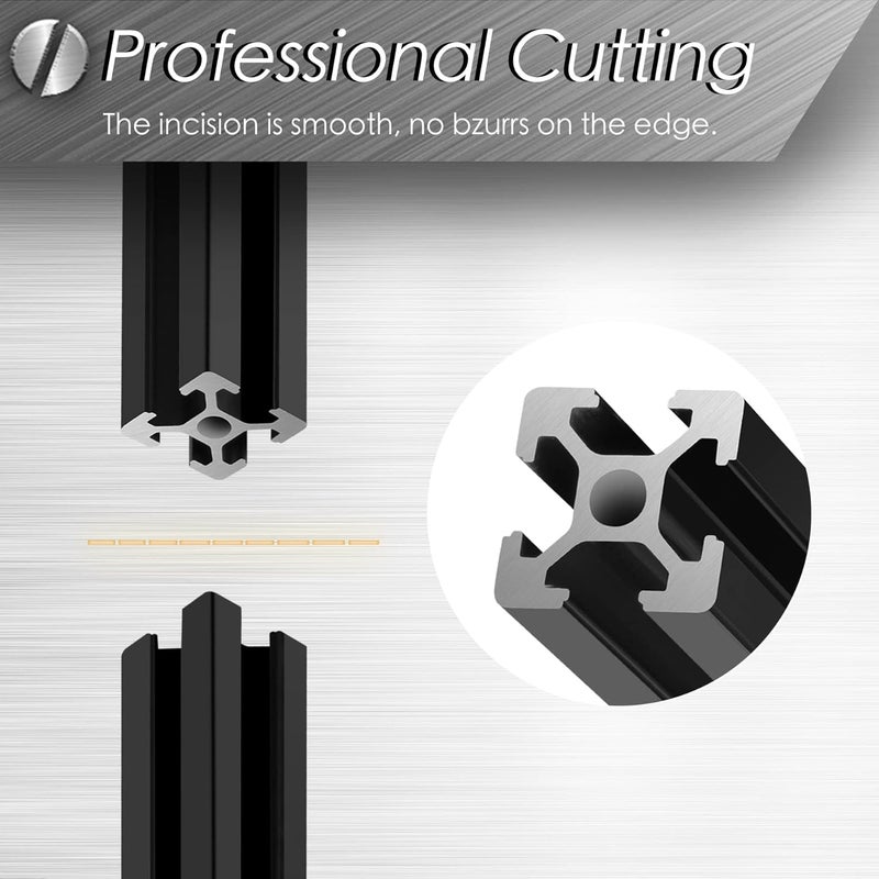 Tenee 10PCS 48inch T Slot 2020 Aluminum Extrusion Profile (1220mm), European Standard Aluminum Linear Rail–Easy to Use for 3D Printer, CNC DIY, Workbenches, Brackets, Furniture and More - Image 4